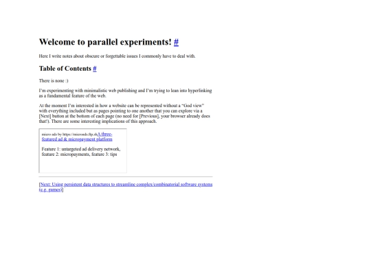 parallel-experiments screenshot