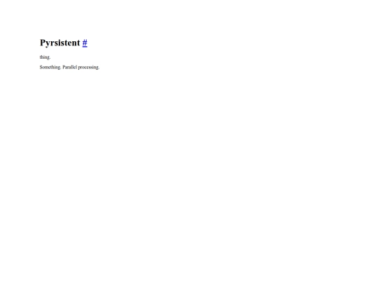 parallel-experiments/pyrsistent screenshot