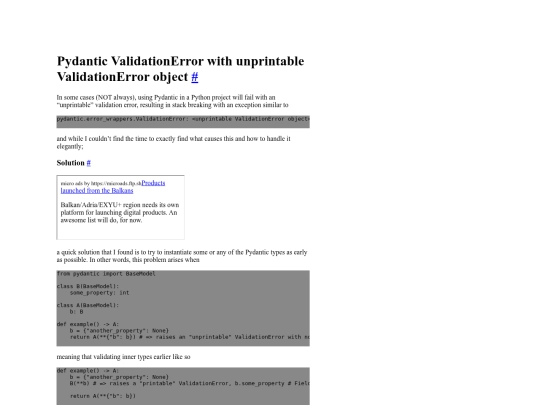 parallel-experiments/python-pydantic-unprintable-validationerror-object screenshot