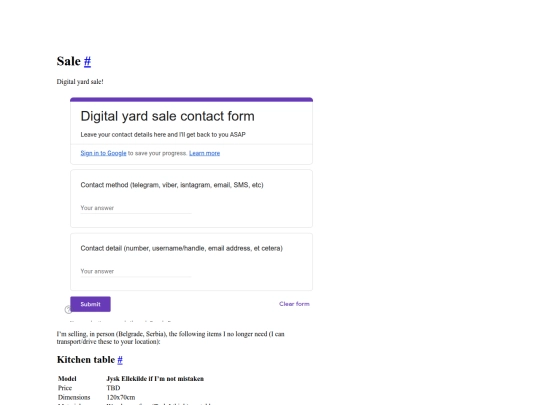 sale screenshot