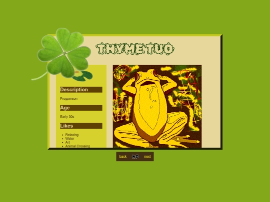 about/system/thyme screenshot