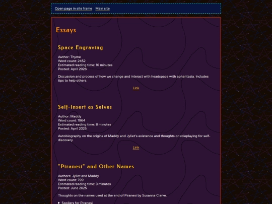 about/writings/essays screenshot