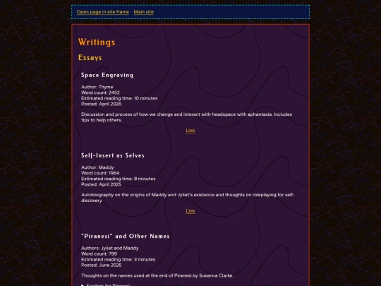 about/writings screenshot