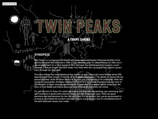 shrines/twinpeaks screenshot