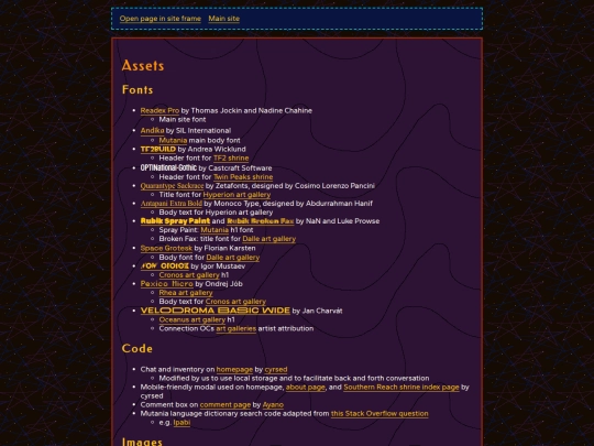 website/credits screenshot