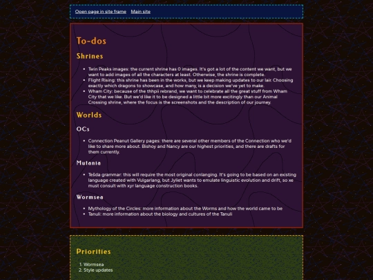 website/todo screenshot