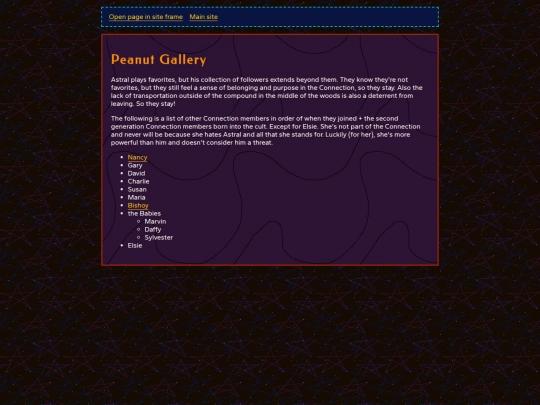 worlds/ocs/peanut-gallery screenshot