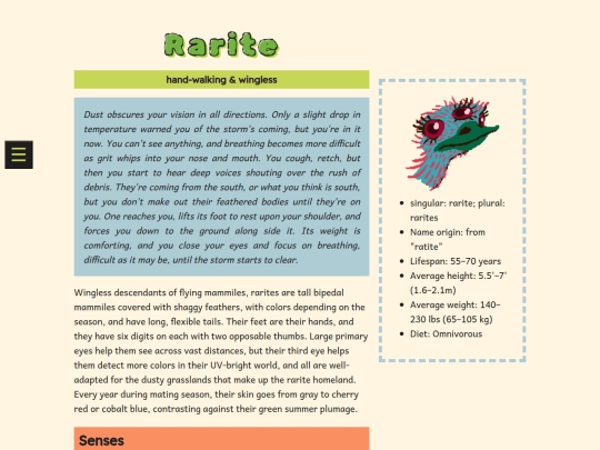 worlds/universes/mutania/encyclopedia/flora-fauna/sophonts/rarite screenshot