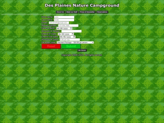 reservations screenshot