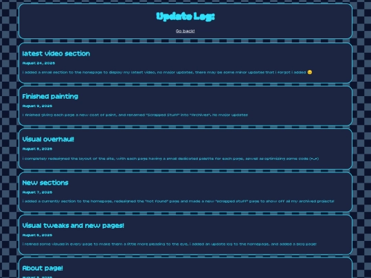 updatelog screenshot