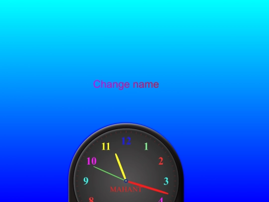 Anolog and digital clock/clock screenshot