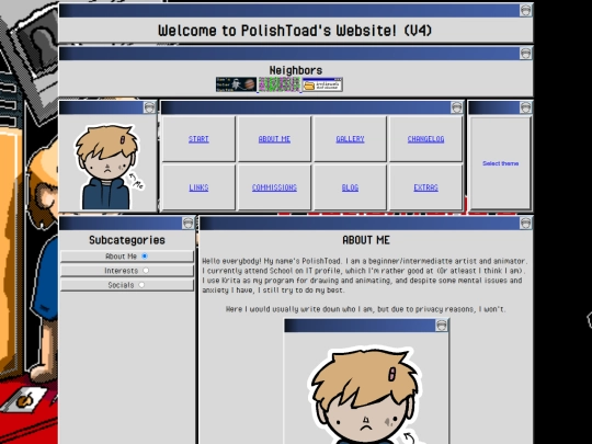 pages/about screenshot