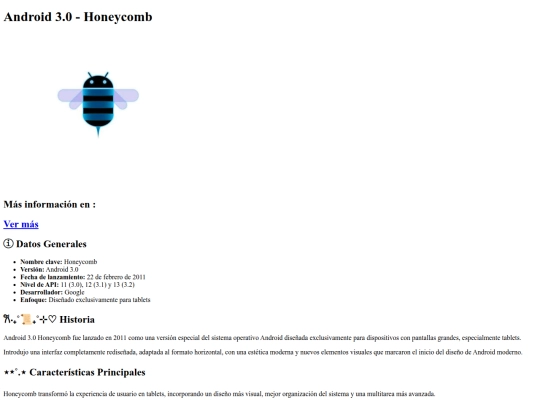 honeycomb screenshot