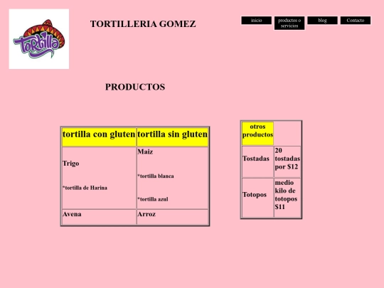 PRODUCTOS screenshot