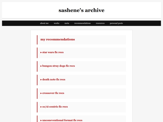 recommendations screenshot