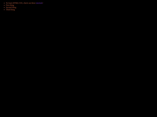 Links screenshot