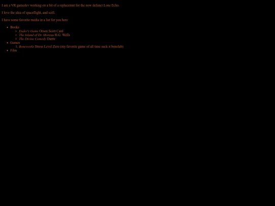 bio screenshot