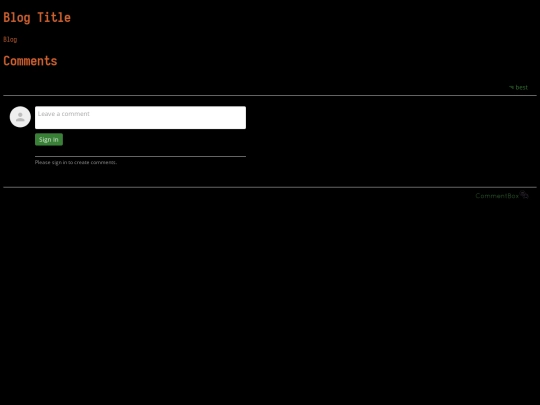 blog/templateblog screenshot