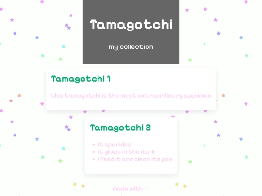 tamagotchi screenshot