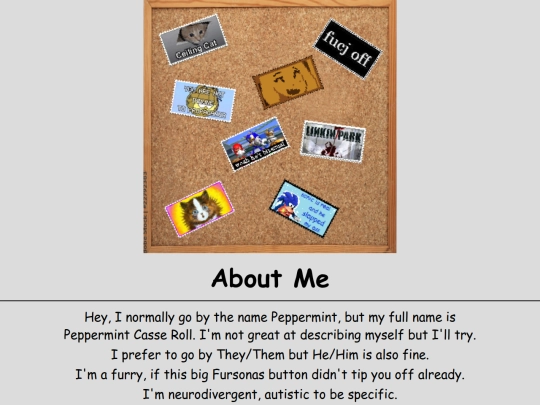 AboutMe screenshot