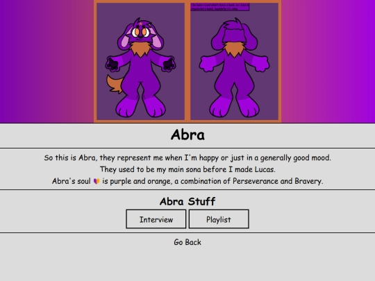 Sonas/Abra screenshot