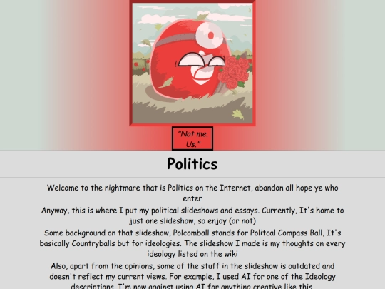 Writing/Politics screenshot