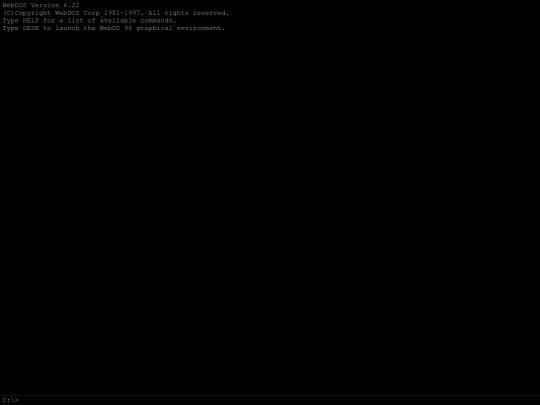 webdos screenshot