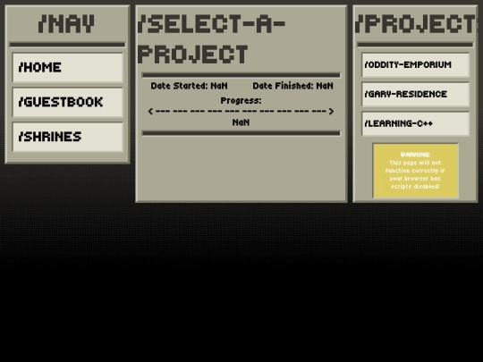 projects screenshot