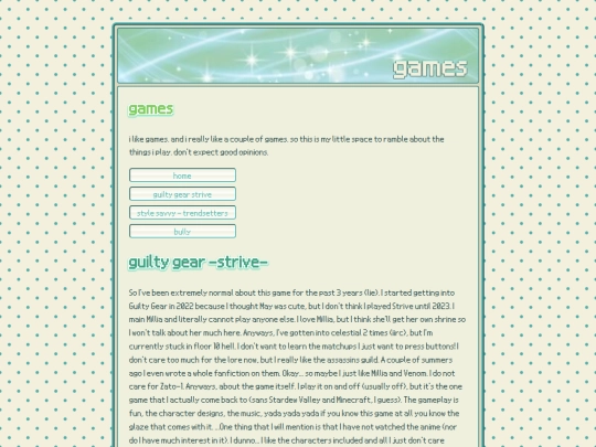 games screenshot