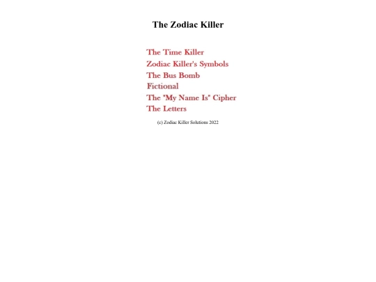 zodiackillersolutions screenshot