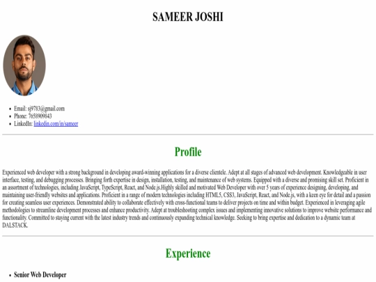 index screenshot