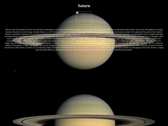 Saturn screenshot