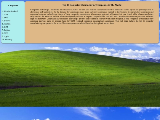 Sidebar screenshot