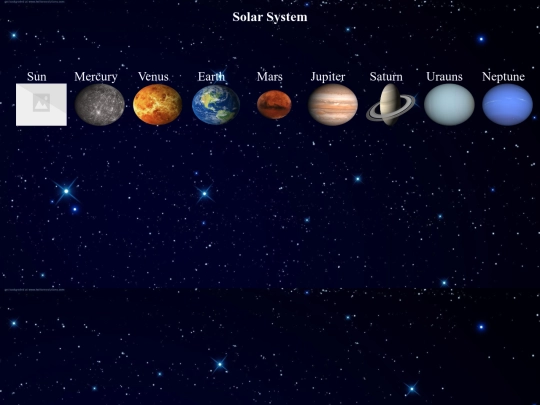 solarSystem screenshot