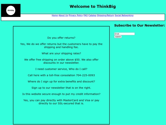 FAQ screenshot