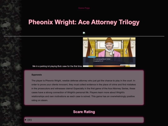 AceAttorney screenshot