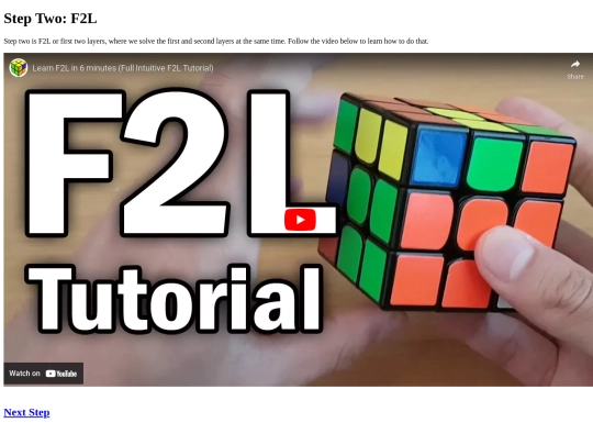 steps/f screenshot