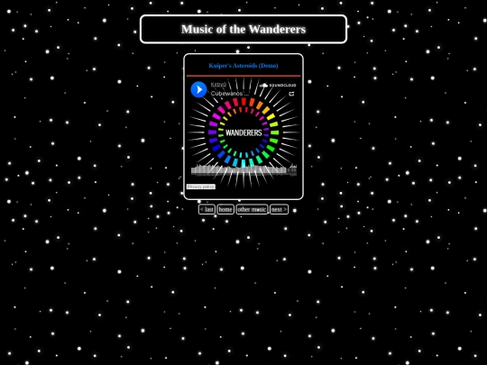 KuipersAsteroidsDemo screenshot