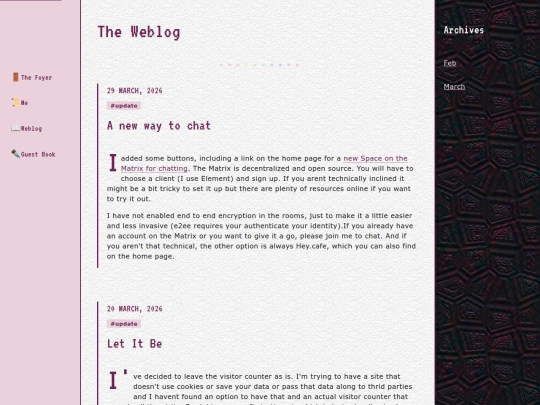 weblog/2026 screenshot