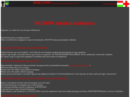 hu/MGTOWManual screenshot