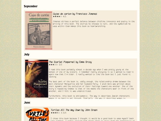 book-reviews screenshot