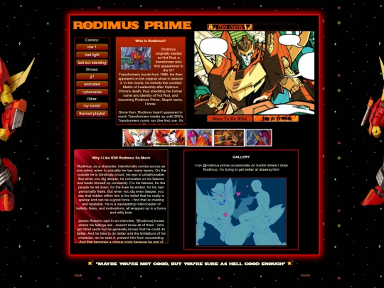 rodimus_shrine screenshot