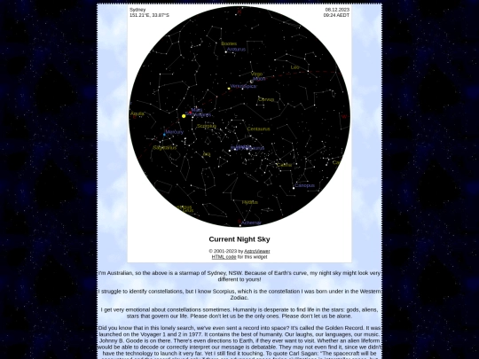 observatory/starmap screenshot