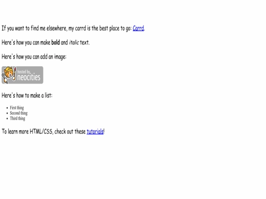 index screenshot