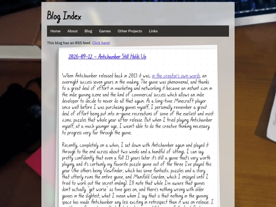 blog screenshot