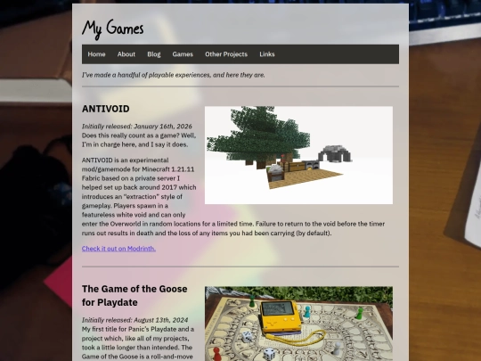 games screenshot