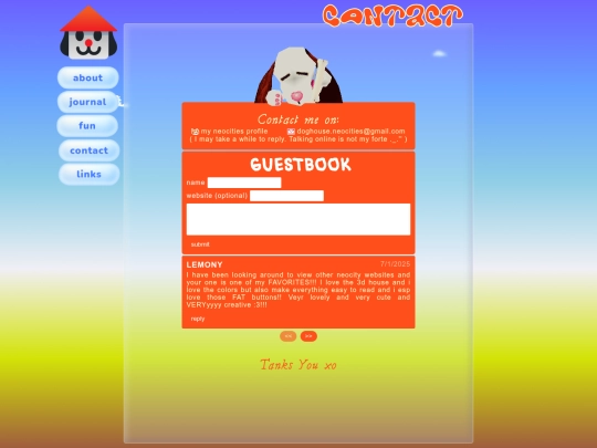 contact screenshot
