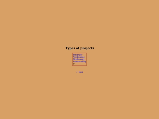 projects screenshot
