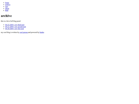 archive screenshot