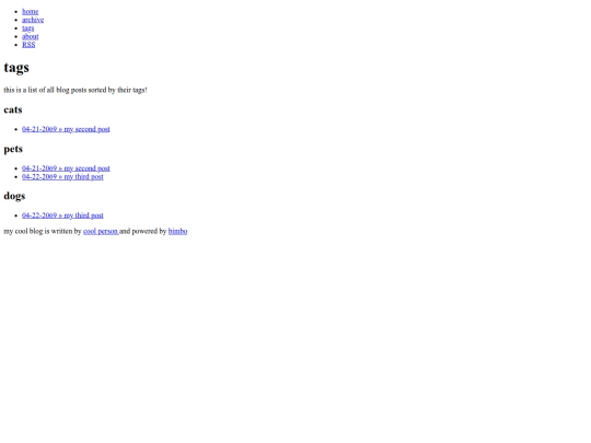 tags screenshot